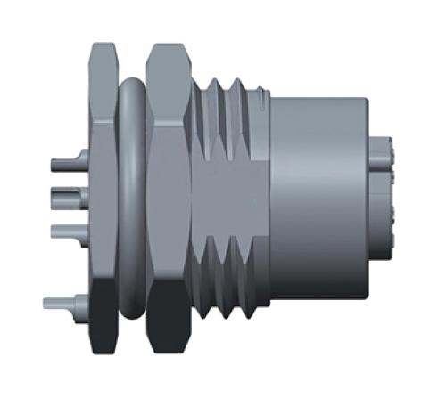 Amphenol LTW Msap-04Pffs-Sf8002 Sensor Connector, M12, Rcpt, 4Pos, Panel