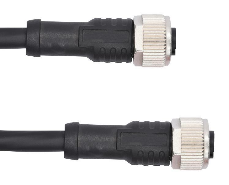 Amphenol LTW M12A08Fl-12Afl-Sd002 Cable Assy, M12 Rcpt-Rcpt, 2M