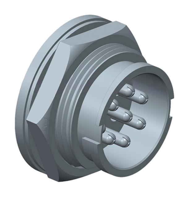 Amphenol LTW Add-18Pmms-Lc7001 Circular Connector, Rcpt, 18Pos, Solder