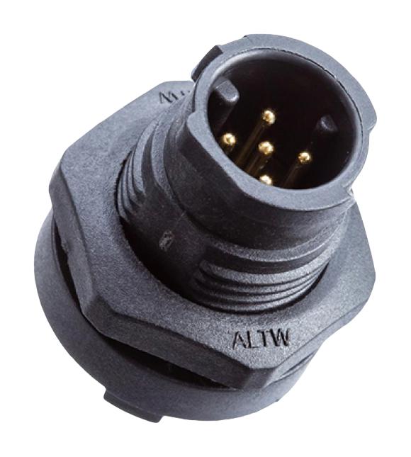 Amphenol LTW Ad-05Pmms-Qc8001 Circular Connector, Plug, 5Pos, Solder