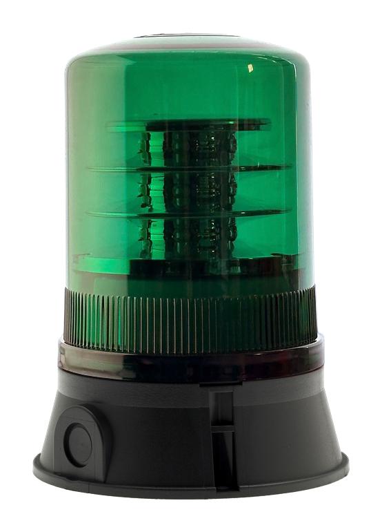 Moflash Signalling Led-R401-14-04 Led Beacon, Rotating, Green, 30Vdc