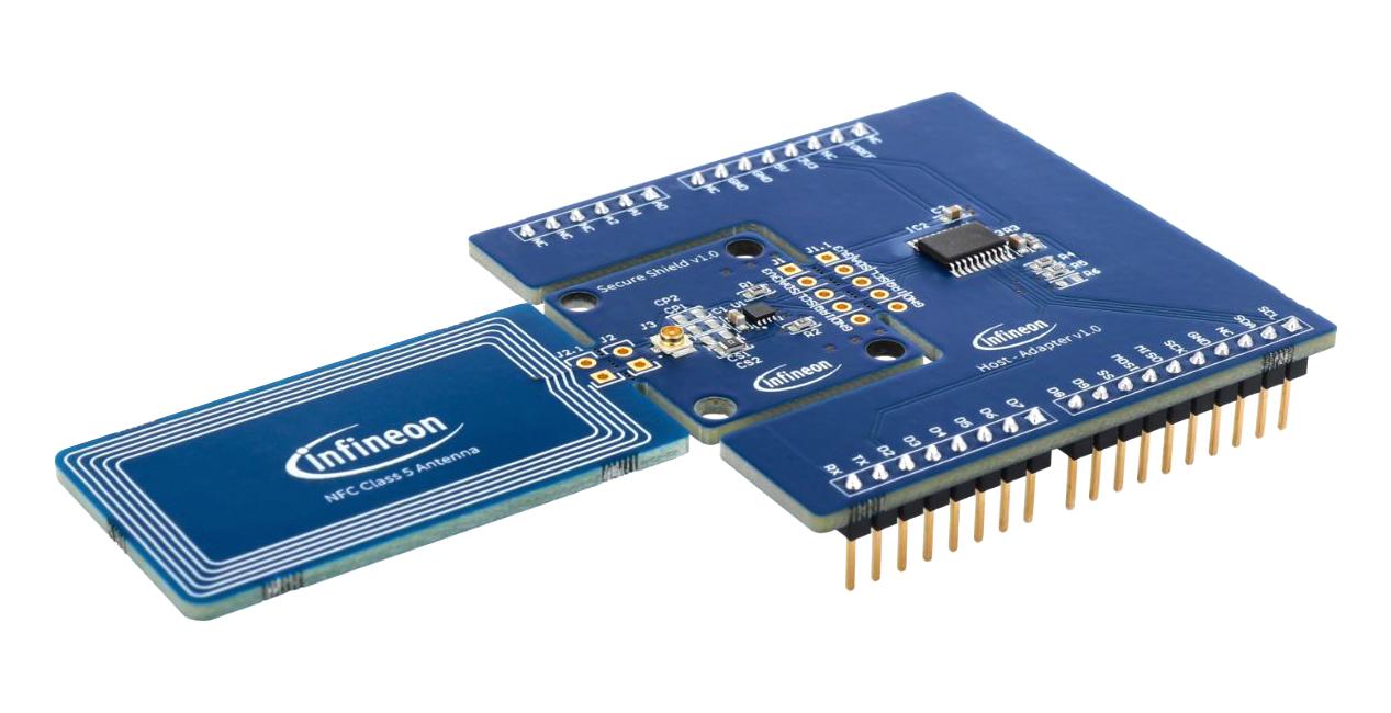 Infineon Nbt2000A8K0T4Shldv1Tobo1 Eval Kit, 13.56Mhz, Nfc I2C Bridge Tag