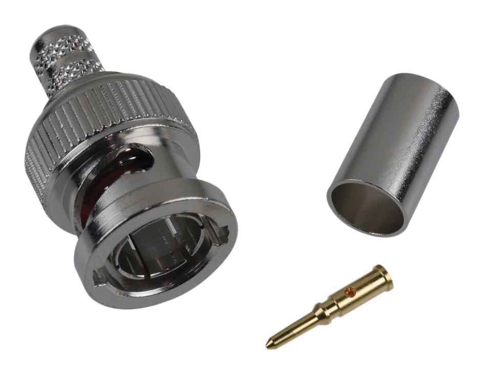 Amphenol RF 112507 Connector, Bnc Plug, 75 Ohm, 4Ghz, Crimp