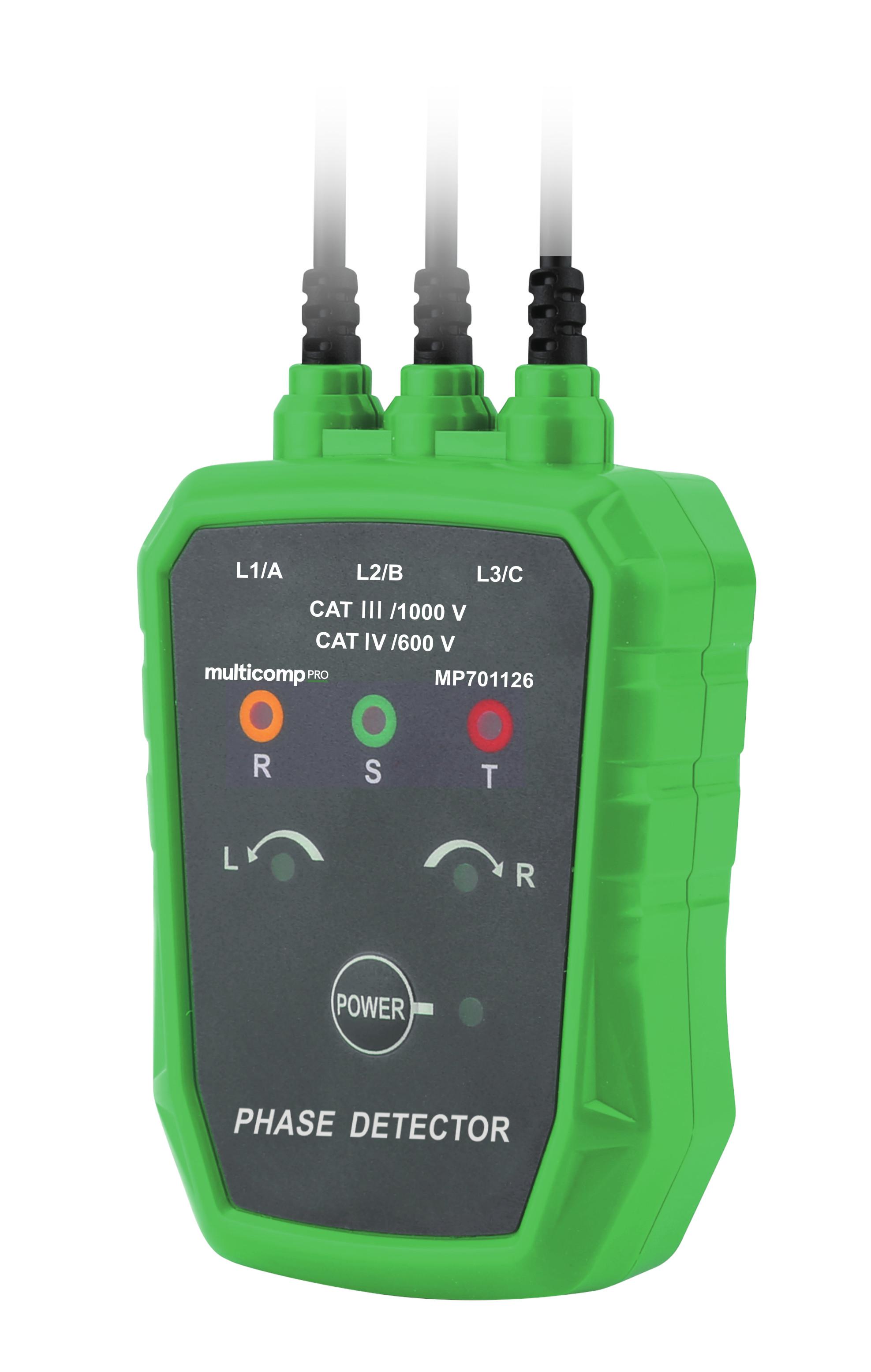 Multicomp Pro Mp701126 Phase Detector, Non-Contact, 70V-1Kv