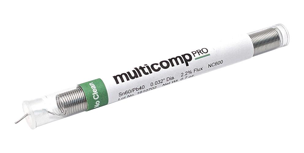 Multicomp Pro Mp740207 Solder Wire, No Clean, 0.813mm, 19.86G