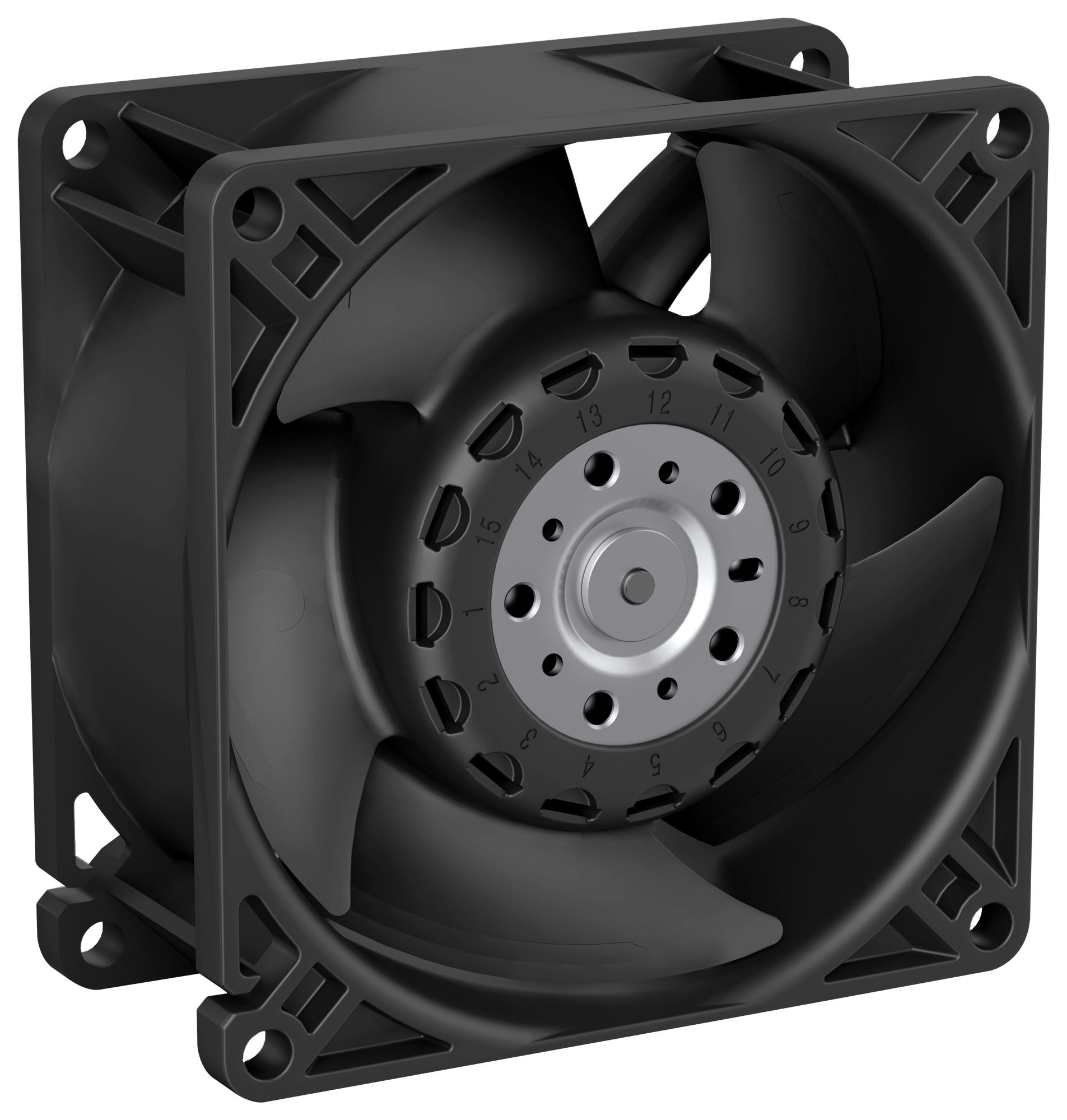 Ebm-papst 8315100323 Dc Fan, 2.25M3/min, 61Dba, 12V, 1A