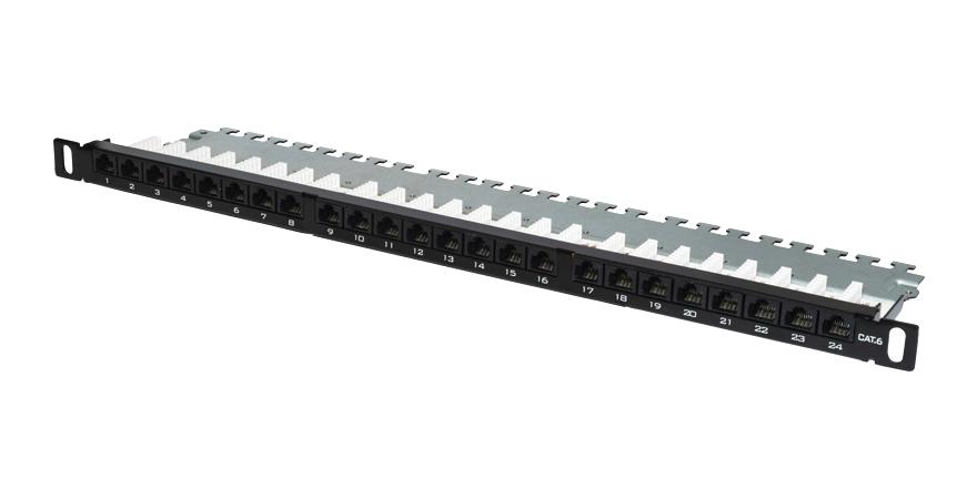 Tuk Sf24Mc0.5 Patch Panel, Rj45, Cat6, 24Port, 0.5U