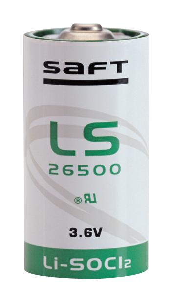 Saft Ls26500. Battery, C, Lithium, 3.6V, 7.7Ah