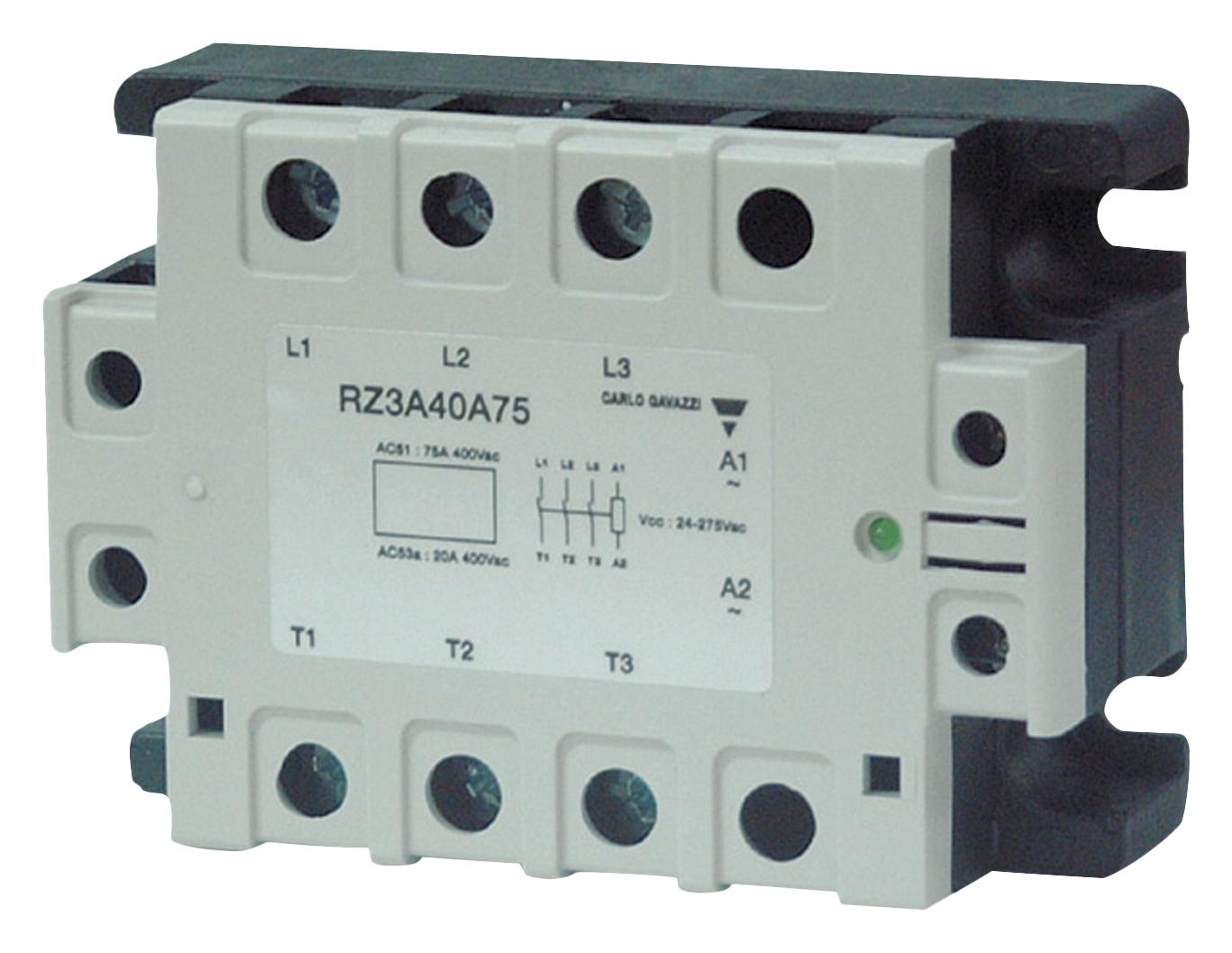 Carlo Gavazzi Rz3A60D75 Solid State Relay, 75A, 32Vdc, Panel