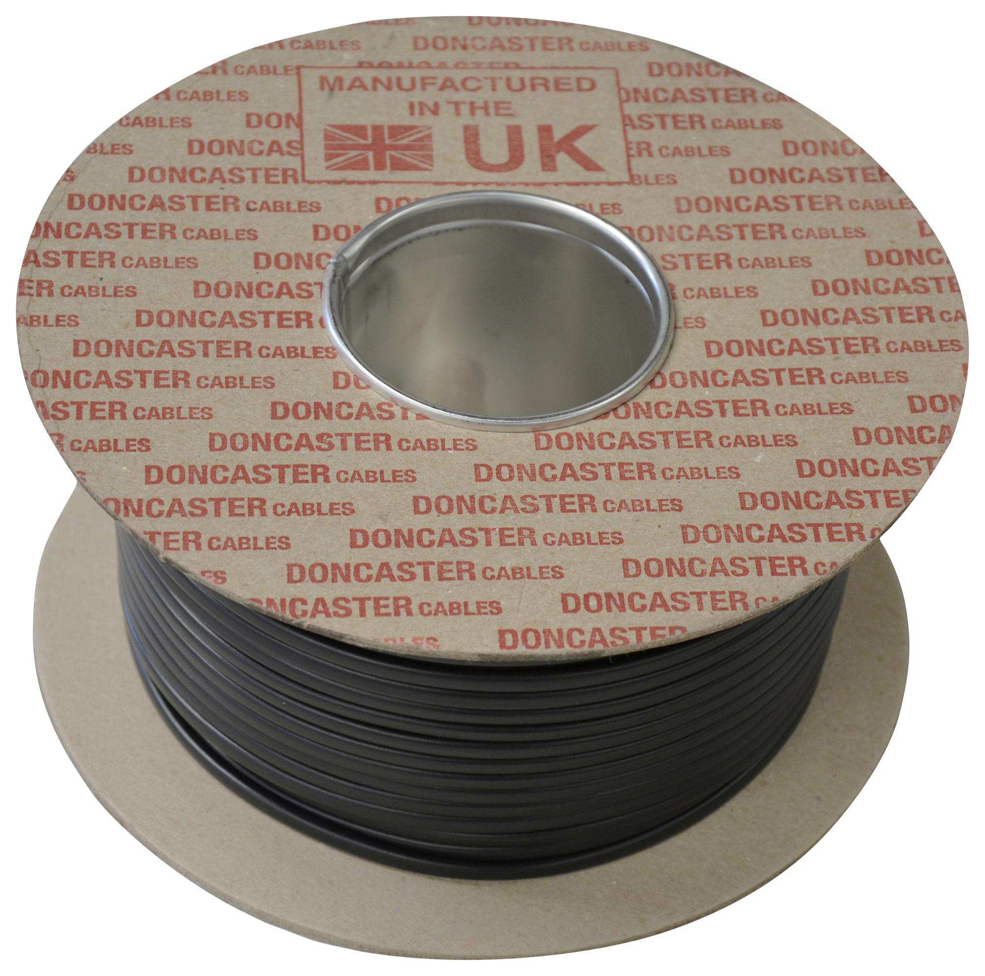 Doncaster Tr0.75B100 Single Wire, 2.8mm Dia, 100M, Black