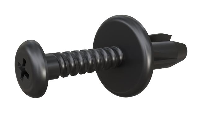 TR Fastenings Rp0000383404 Expansion Rivet, Nylon, 20.75mm, Black