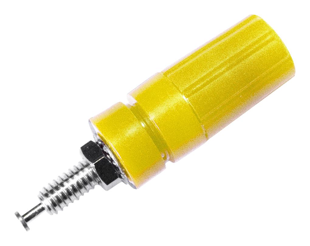 Mueller Electric Bu-P3760-4 Binding Post, 15A, Yellow, Panel