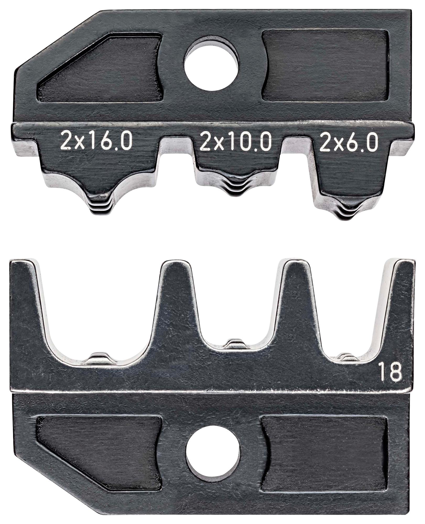 Knipex 97 49 18 Crimping Die, 3Profile, 10/8/6Awg, Plier