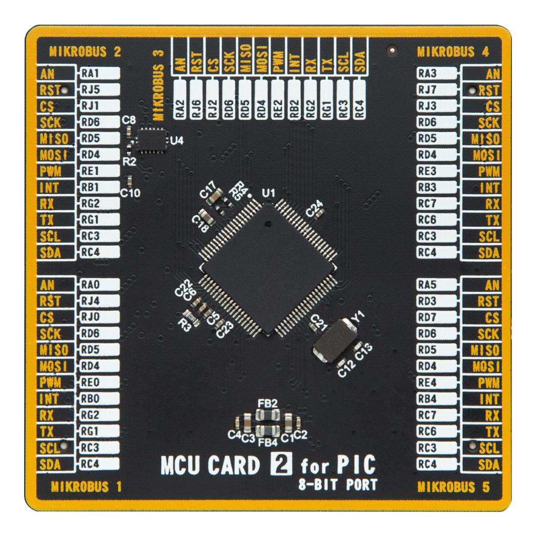 MikroElektronika Mikroe-6268 Add-On Board, Pic, Pic18, 8-Bit, 3.3V