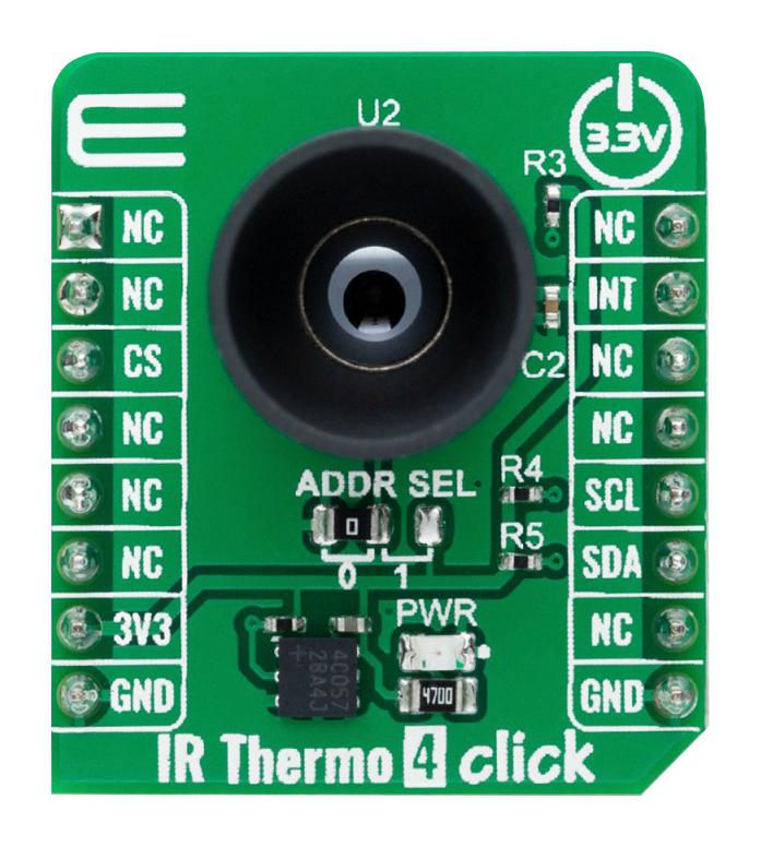 MikroElektronika Mikroe-6135 Ir Thermo 4 Click Add-On Board, 3.3V