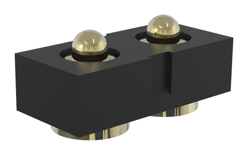 Multicomp Pro Mp015204 Connector, Pogo Pin Hdr, 2P, 1R, 2.54mm, Smt