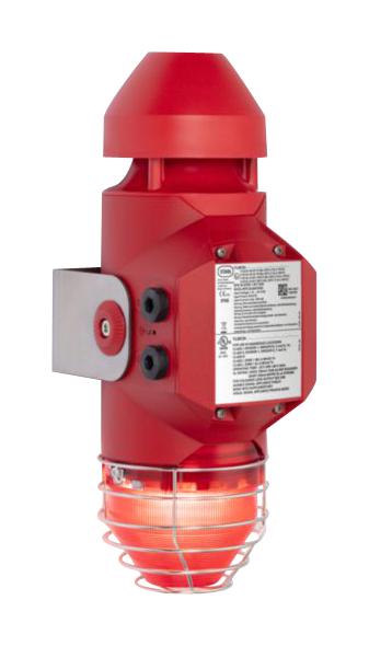 R. Stahl 319414 Audible/visual Alarm, Red, 114Dba/240Vac