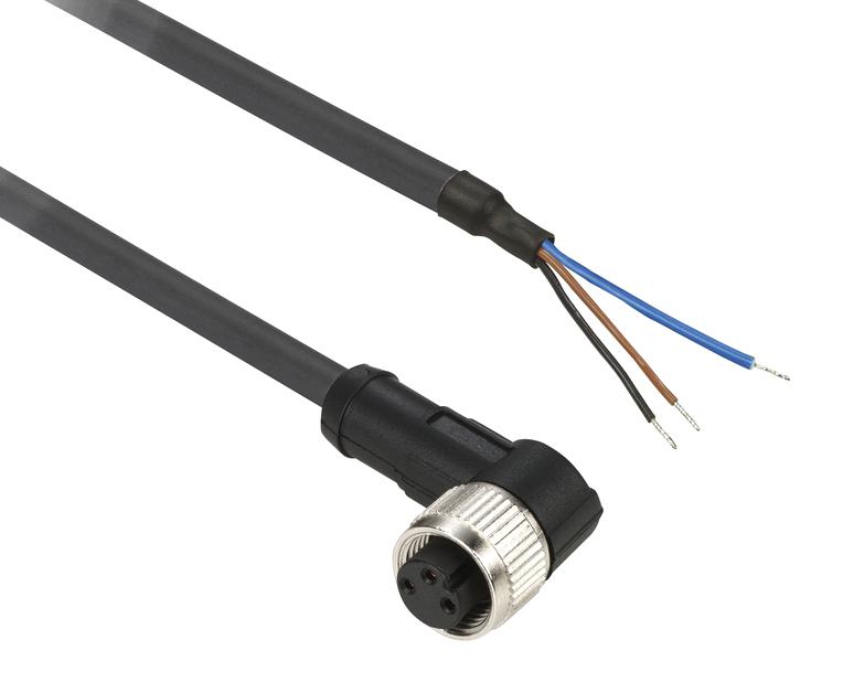 Telemecanique Sensors Xzcpk75Cl5 M12 Power Single-Ended Prewired, L-Coded