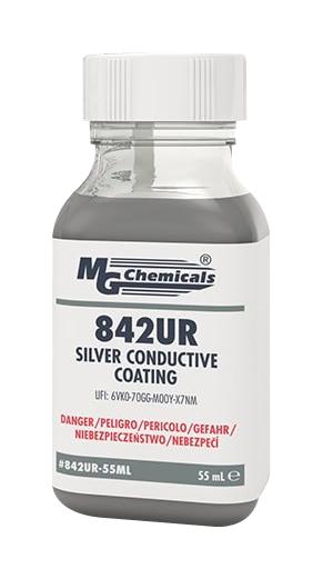 MG Chemicals 842Ur-55Ml Conductive Coating, Silver, Bottle, 55Ml