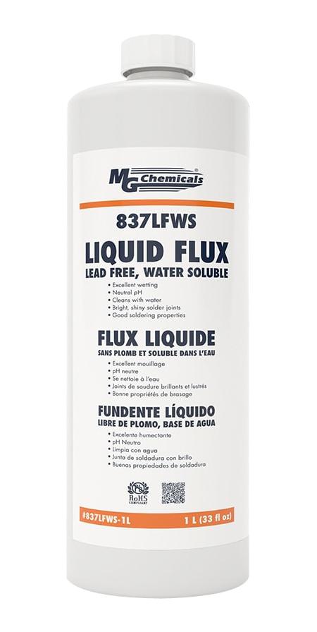 MG Chemicals 837Lfws-1L Water Soluble Flux, Bottle, 1L, 864G