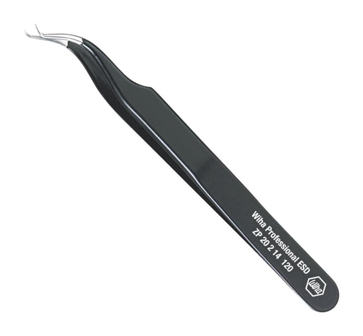 Wiha 32336 Tweezer, Style 7Abb, Precision/esd/120mm