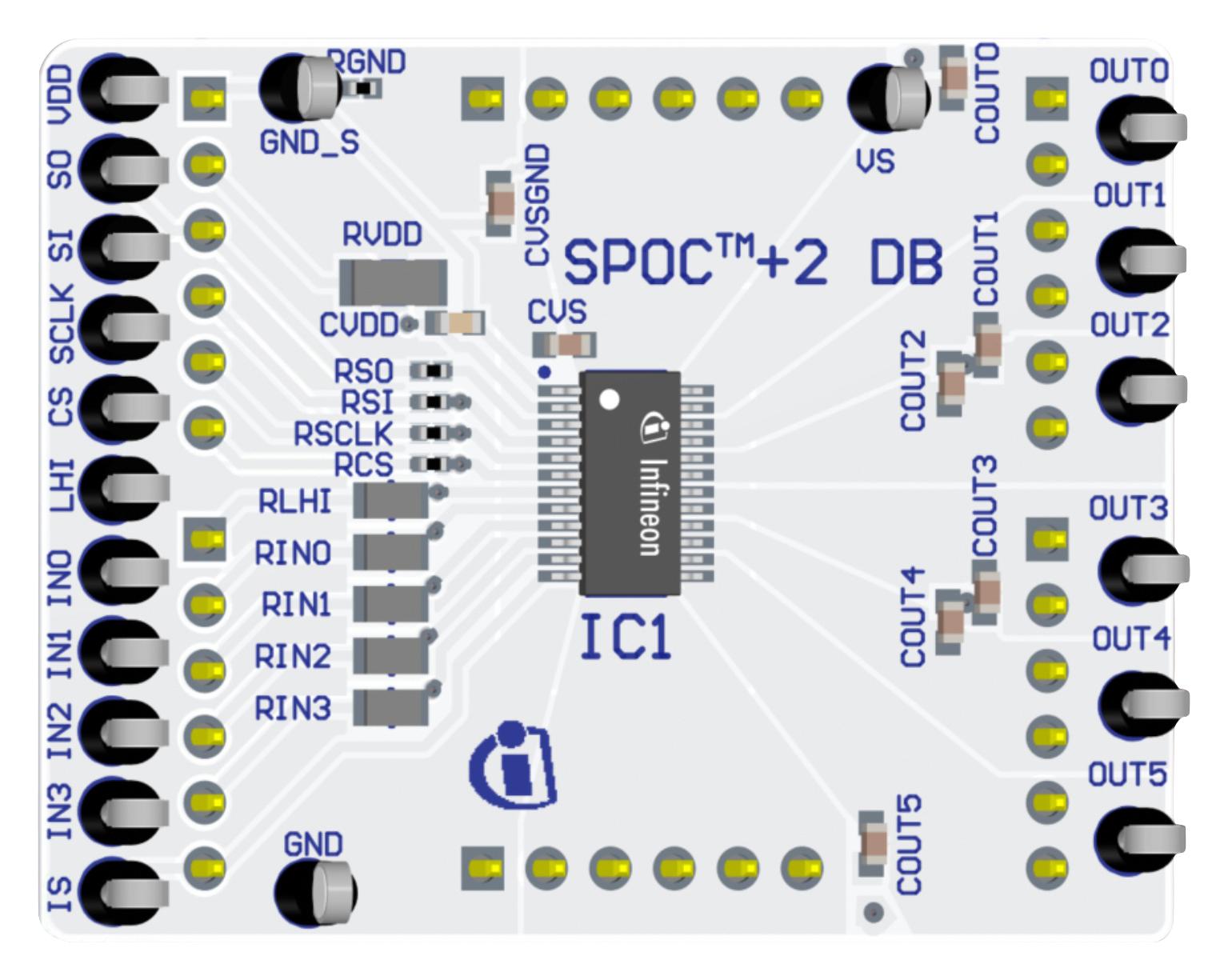 Infineon Spoc2Dbbts710404Esptobo1 Daughter Board, Power Controller