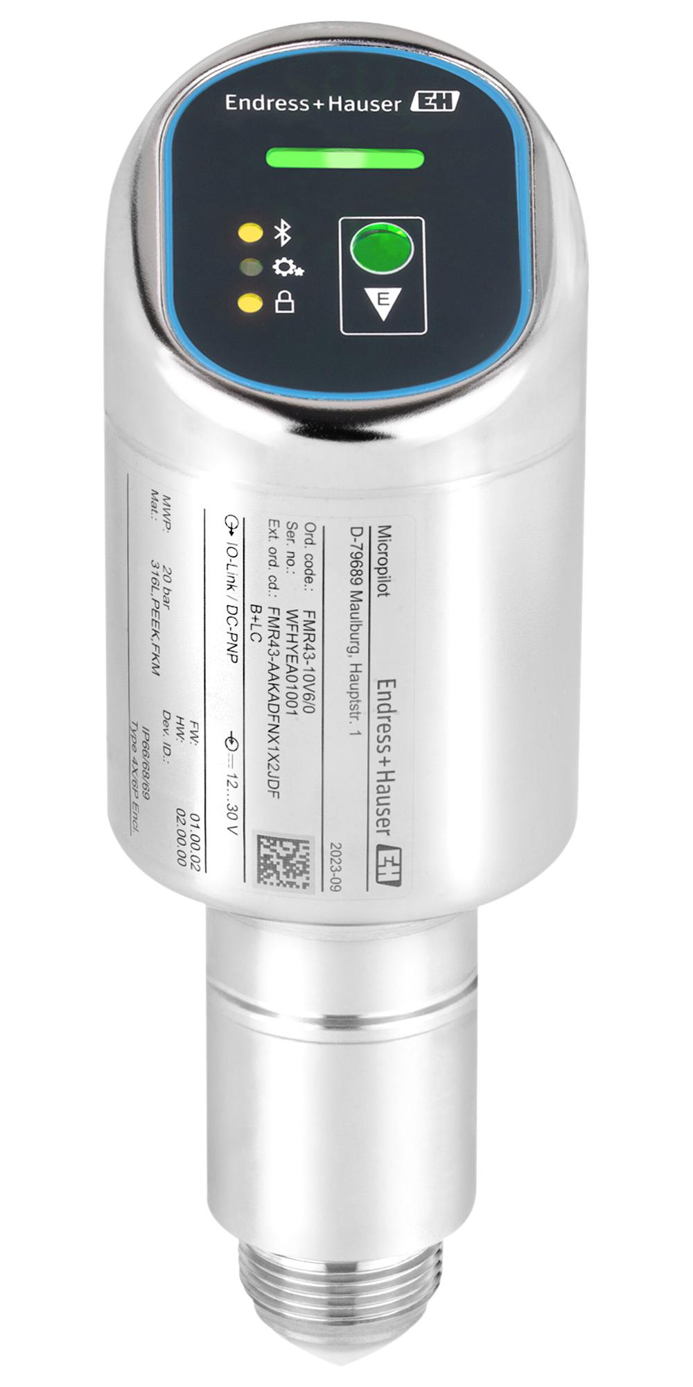 Endress+Hauser Fmr43-Cabadfna1Vgjdfc Radar Sensor, 290 Psi, 1/2 Npt Male