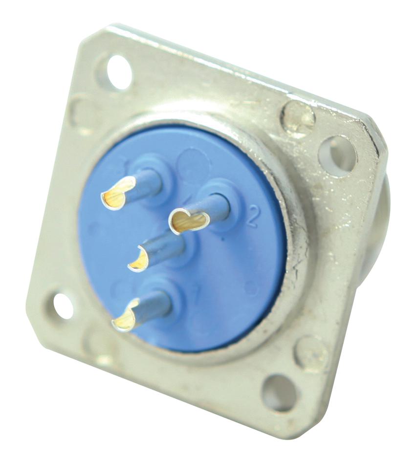 Jaeger 536004006 Receptacle, Panel, Pin Insert, 4Way