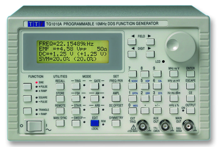 Aim-Tti Instruments Tg1010A Function Generator, 1Ch, Arb/dds, 10Mhz