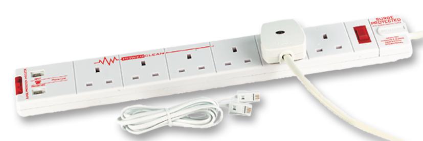 Masterplug Srgt6/2 Surge Protector, 6Gang