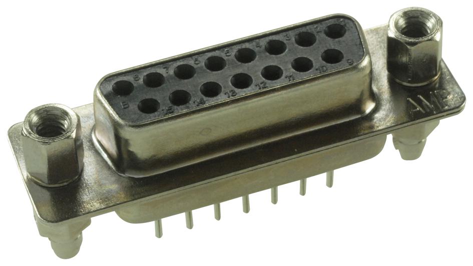 Amp Connectors / Te Connectivity 3-1634223-2 Socket, D, Pcb, Screwlock, 15Way