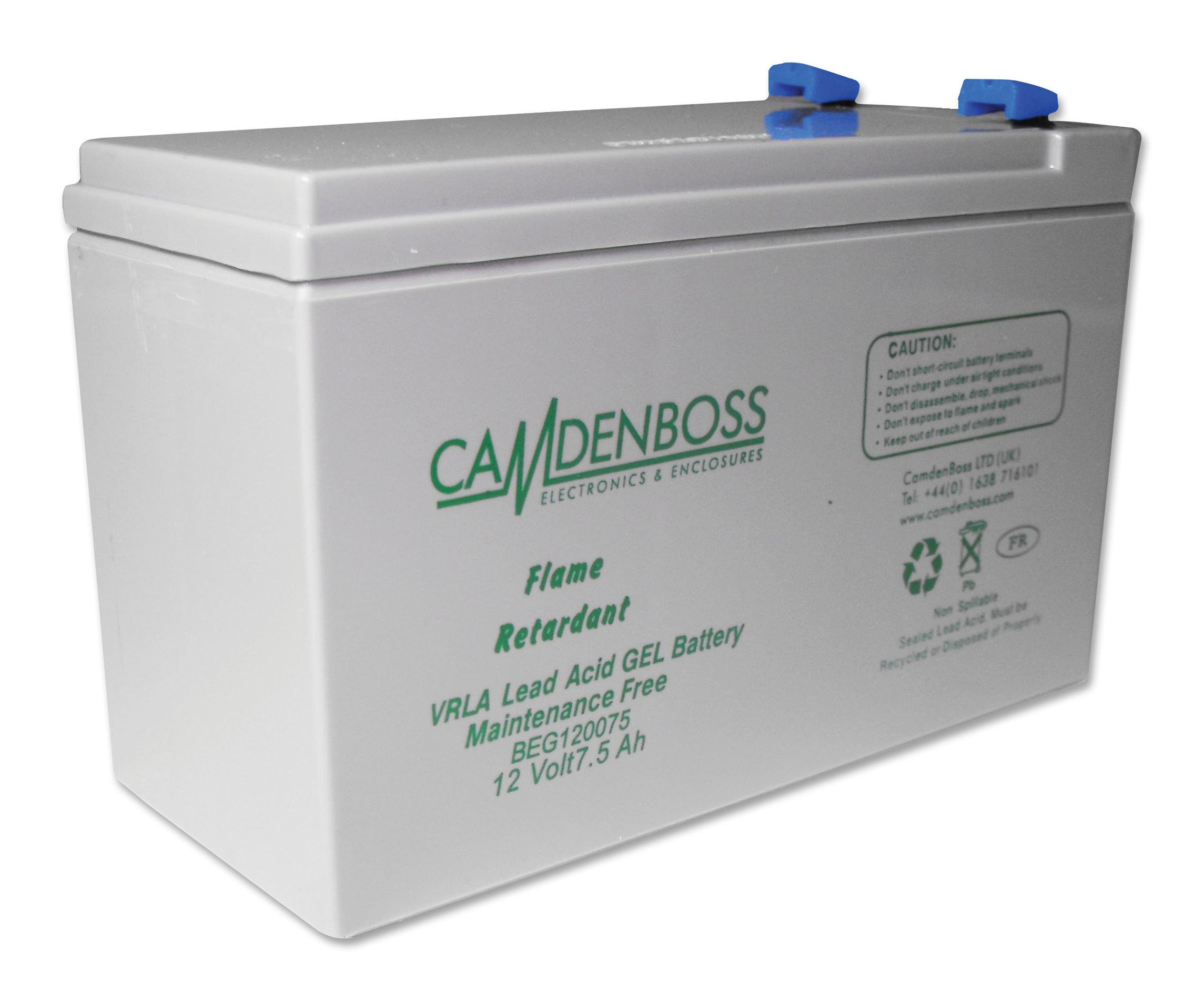 CamdenBoss Beg120075 Battery, Europa+Gel, 12V, 7.5Ah