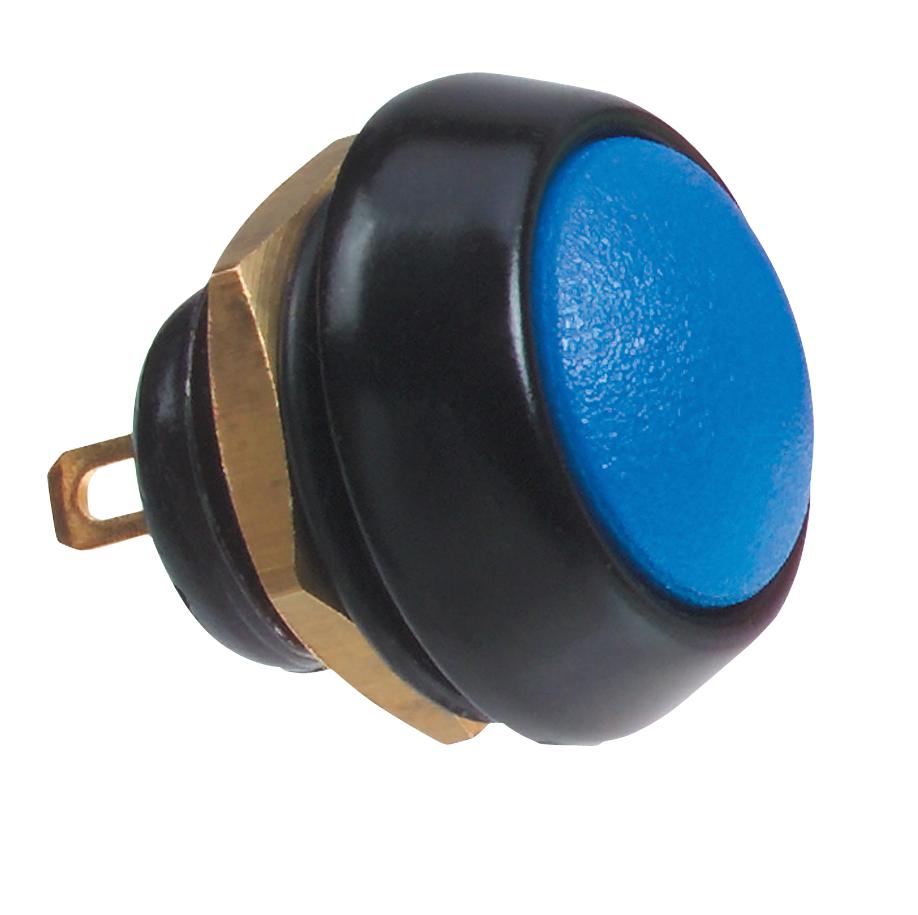 Itw Switches 59-116 Switch, Spst, 0.4A, 32Vac, Round, Blue