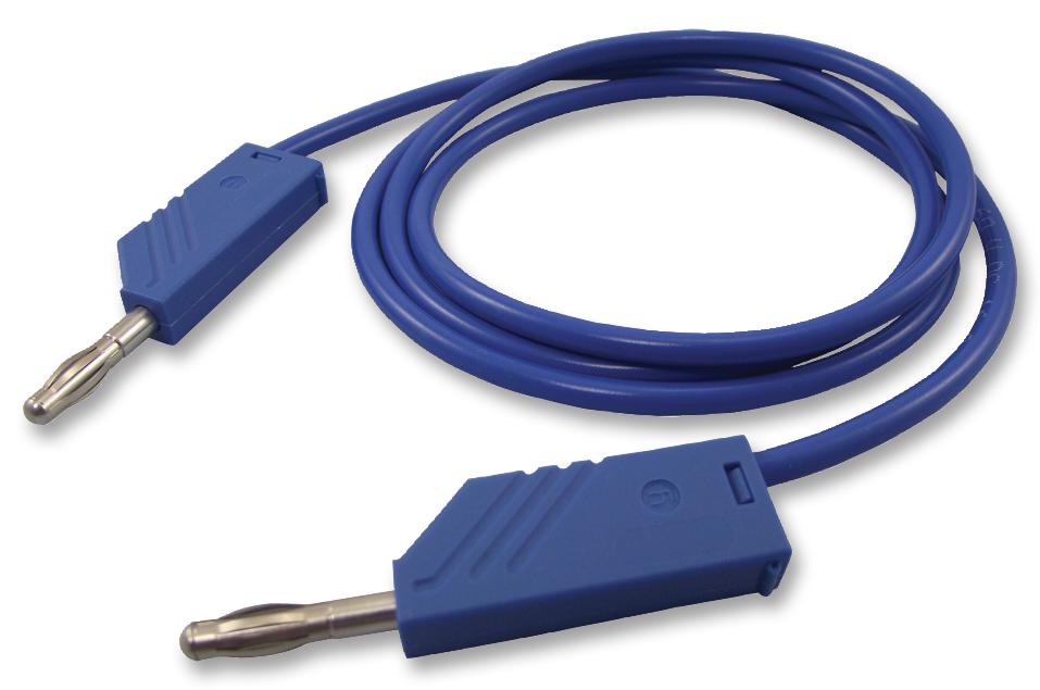 Hirschmann Test And Measurement 934062102 Test Lead, Blue, 1M, 60V, 16A