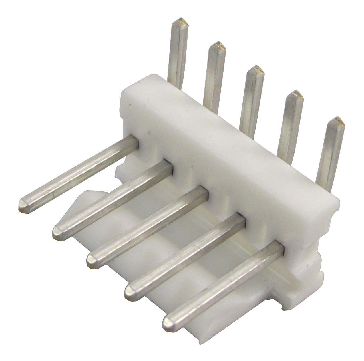 Amp Connectors / Te Connectivity 640453-5 Header, Right Angle, 0.1, 5Way