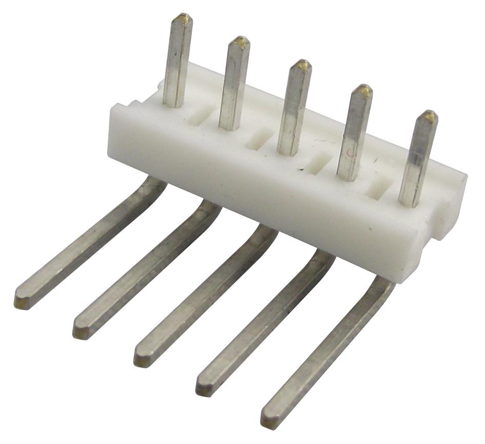 Amp Connectors / Te Connectivity 640457-5 Header, Right Angle, 0.1, 5Way