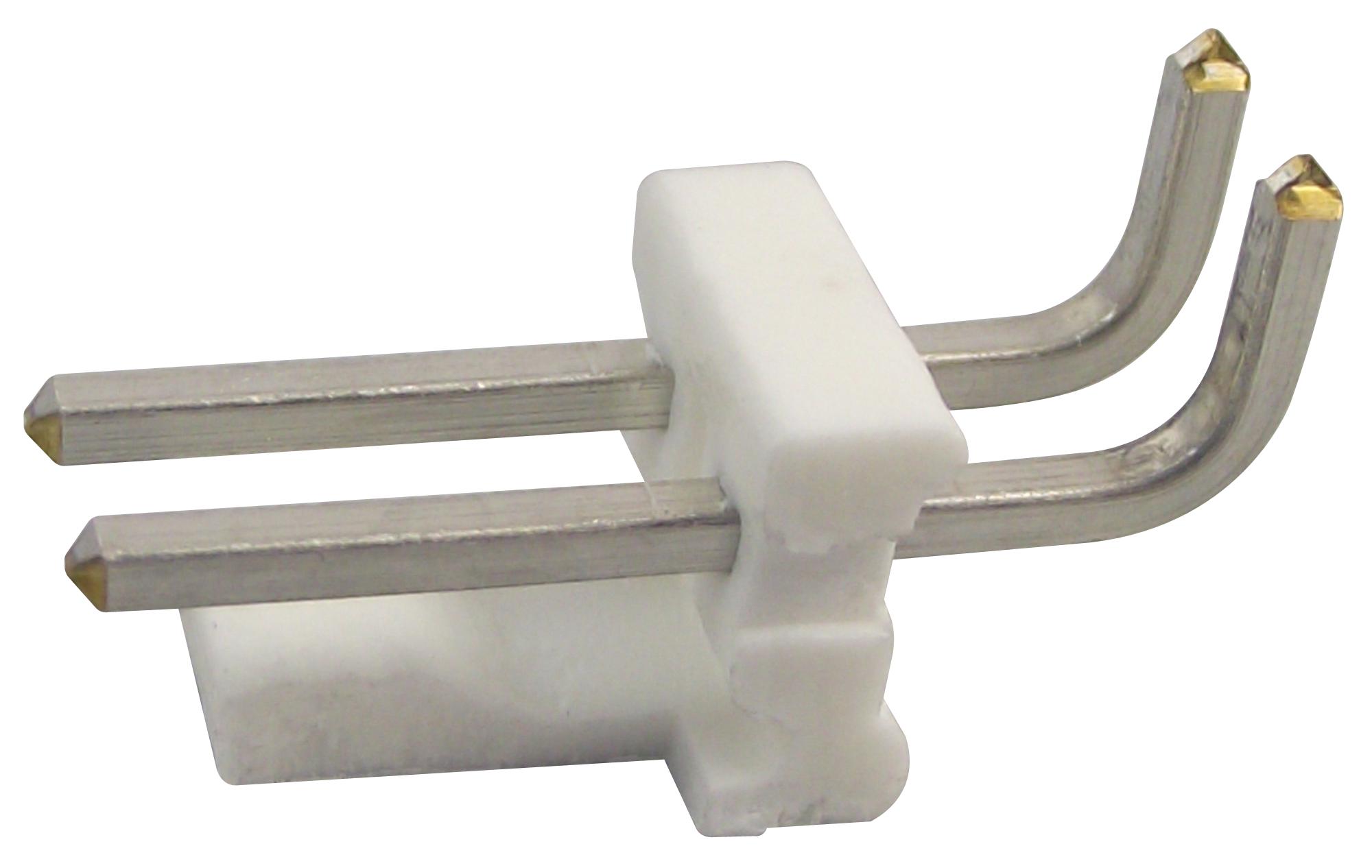 Amp Connectors / Te Connectivity 640389-2 Header, Right Angle, 0.156, 2Way