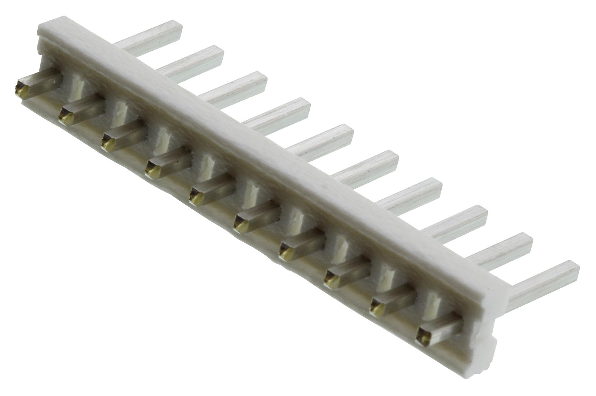 Amp Connectors / Te Connectivity 1-640383-0 Header, Vertical, 0.156, 10Way