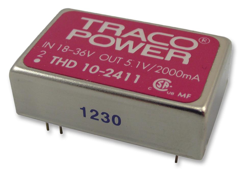 TRACO Power Thd 10-2411 Converter, Dc/dc, 10W, 5V/2A