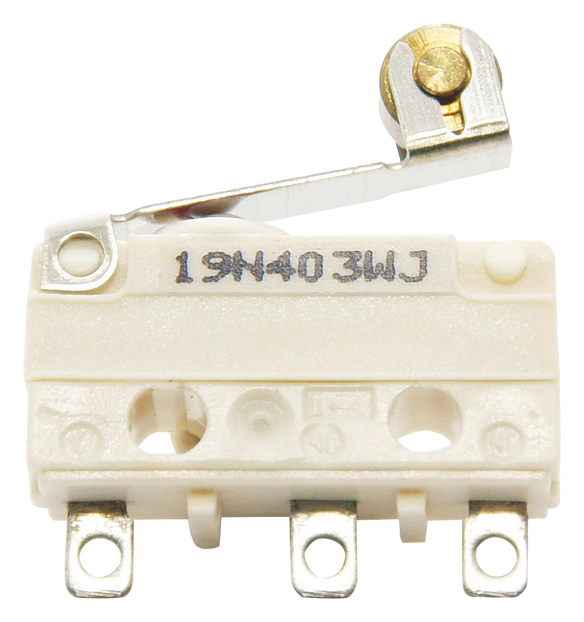 Itw Switches 19N403R15 Microswitch, V4, Roller Lever