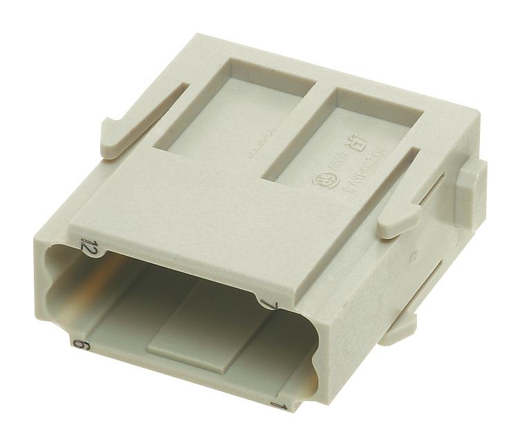 HARTING 09 14 012 3001 Rectangular Module, Han Dd, Plug, 12 Way