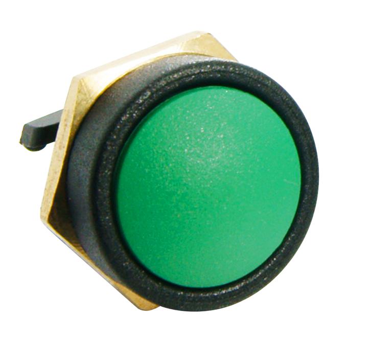 Itw Switches 49-59123 Switch, Round, Green