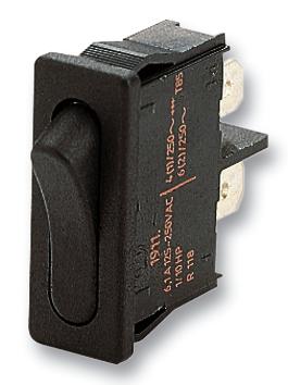 Marquardt 1911.1102 Rocker Switch, Black, 1Pole