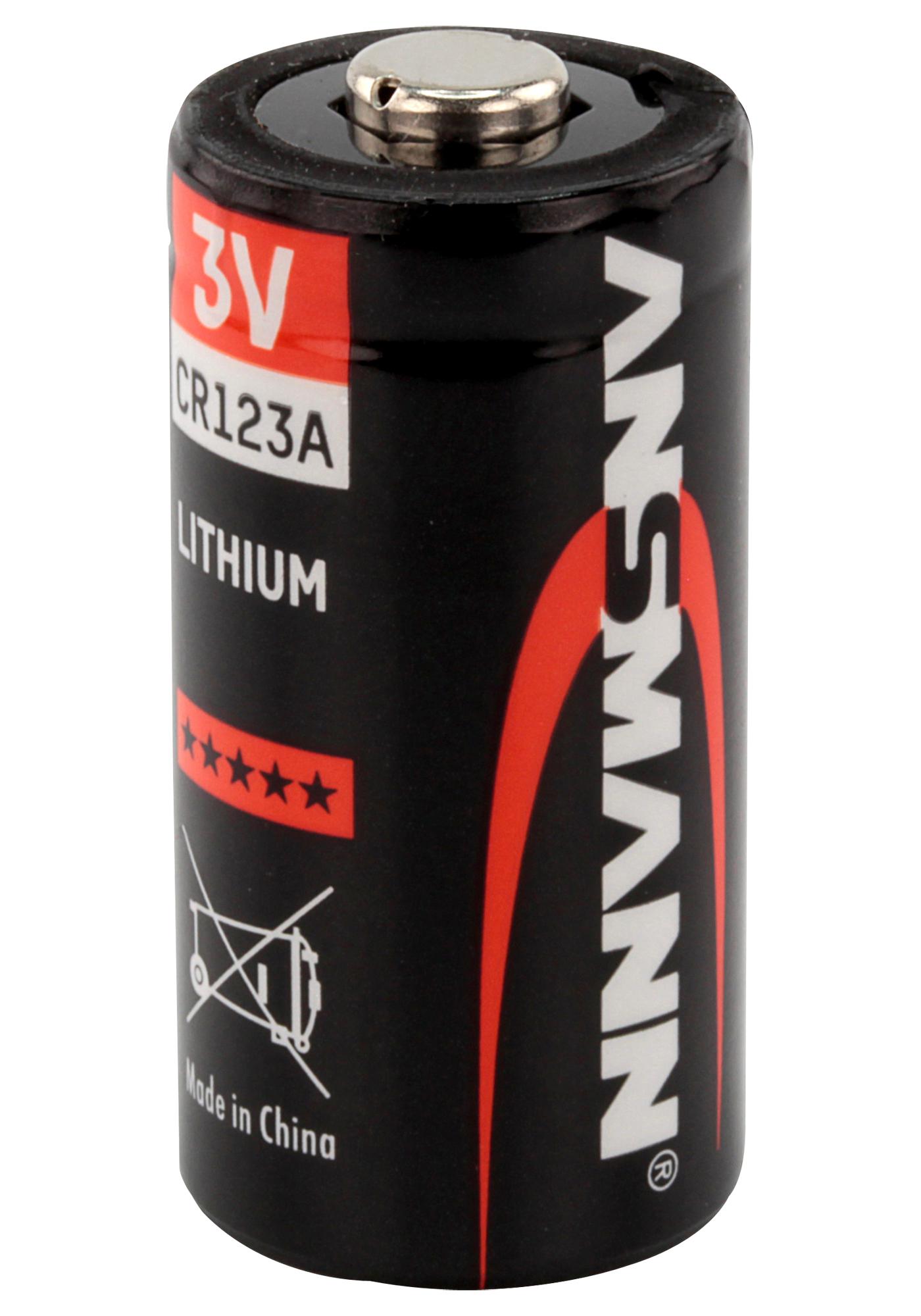 Ansmann 5020012. Battery, Lithium, Cr123A, 3V