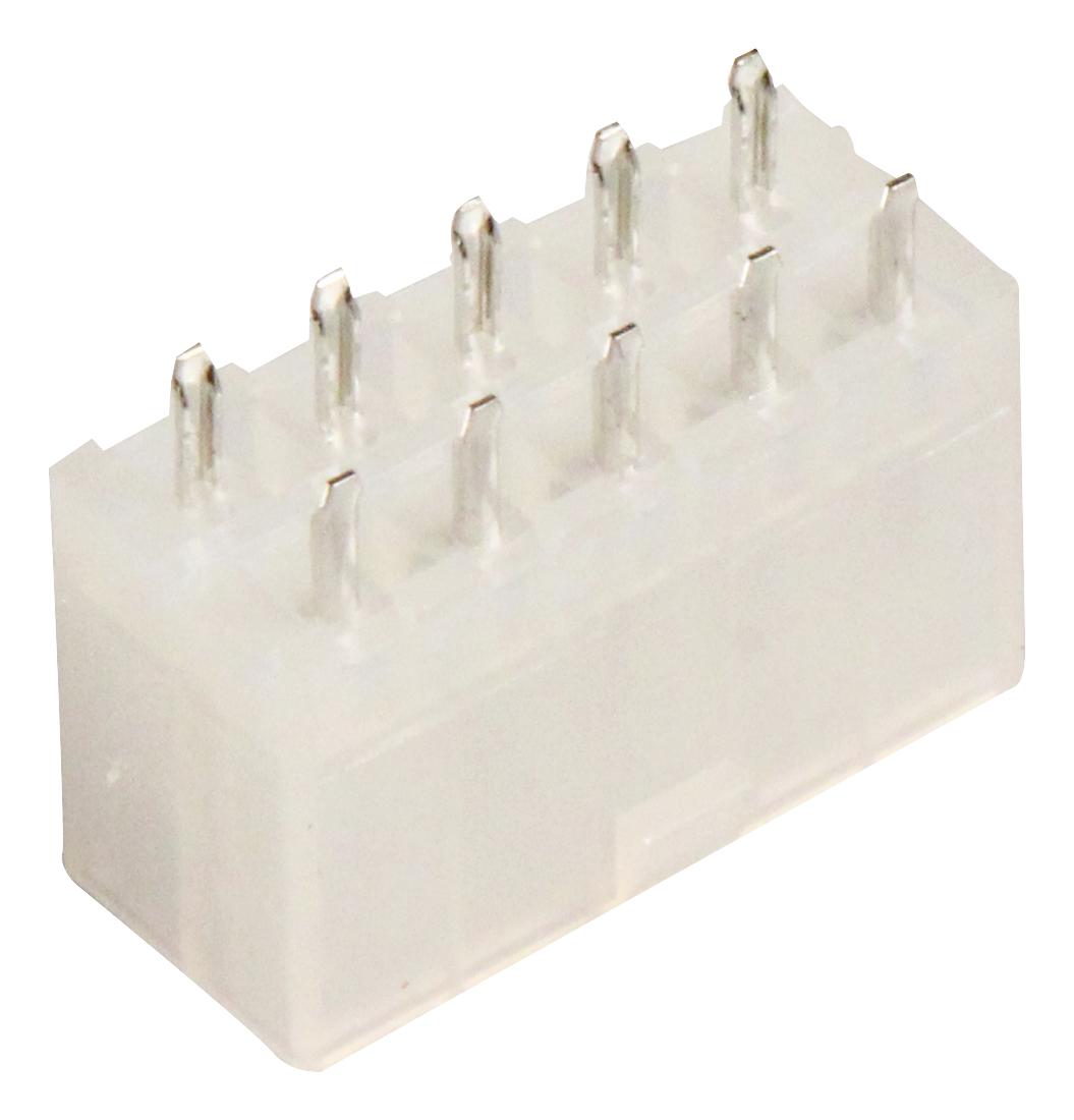 Amp Connectors / Te Connectivity 1-1586037-0 Header, Vertical, 2 Row, 10 Way, 4.2mm