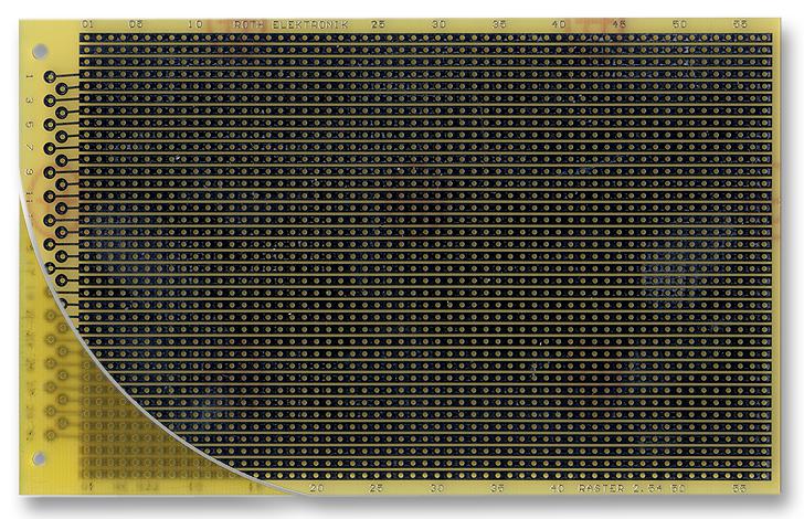 Roth Elektronik Re522-Lf Pcb, Eurocard, Fr4, Stripes