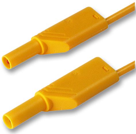 Hirschmann Test And Measurement 934068103 Test Lead, Yellow, 500mm, 1Kv, 16A