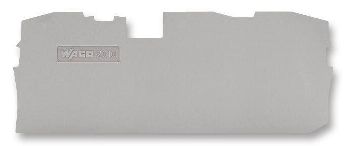 WAGO 2010-1391 End Plate, For 3 Cond Tb, Grey