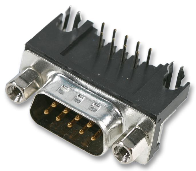 Te Connectivity 2301843-2 D-Sub Conn, Plug, 9Pos, Through Hole