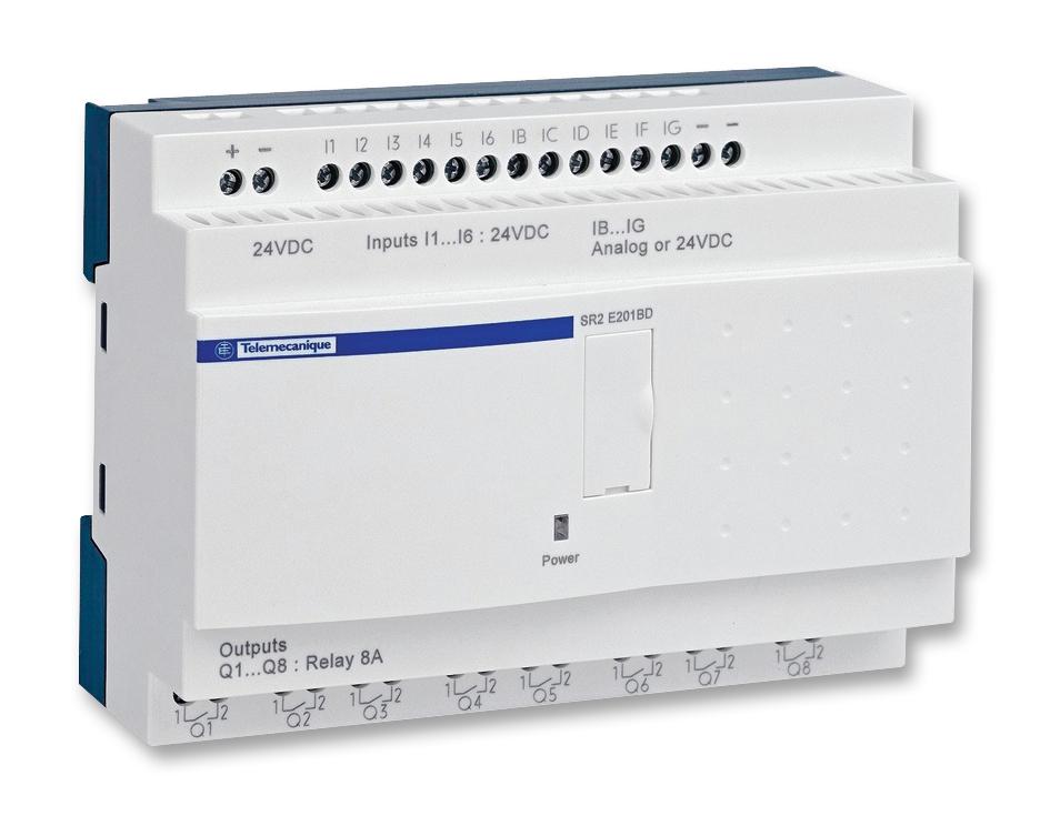 Schneider Electric Sr2E201Bd Relay, Zelio 2, 24Vdc, 20 I/o(R)